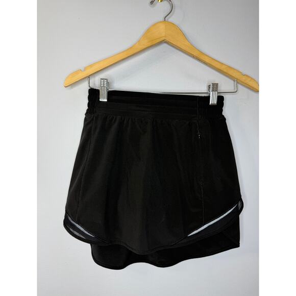 Lululemon Hotty Hot High-Rise Skirt Black Women's Sz 4 Performance Tennis Golf - Picture 5 of 11